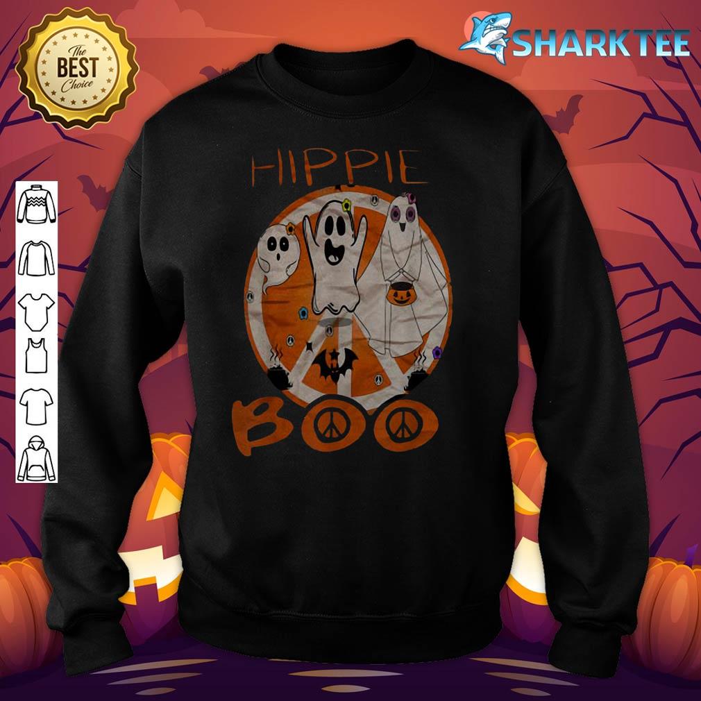 Funny Retro Halloween hippie spooky Ghost Boobook sweatshirt