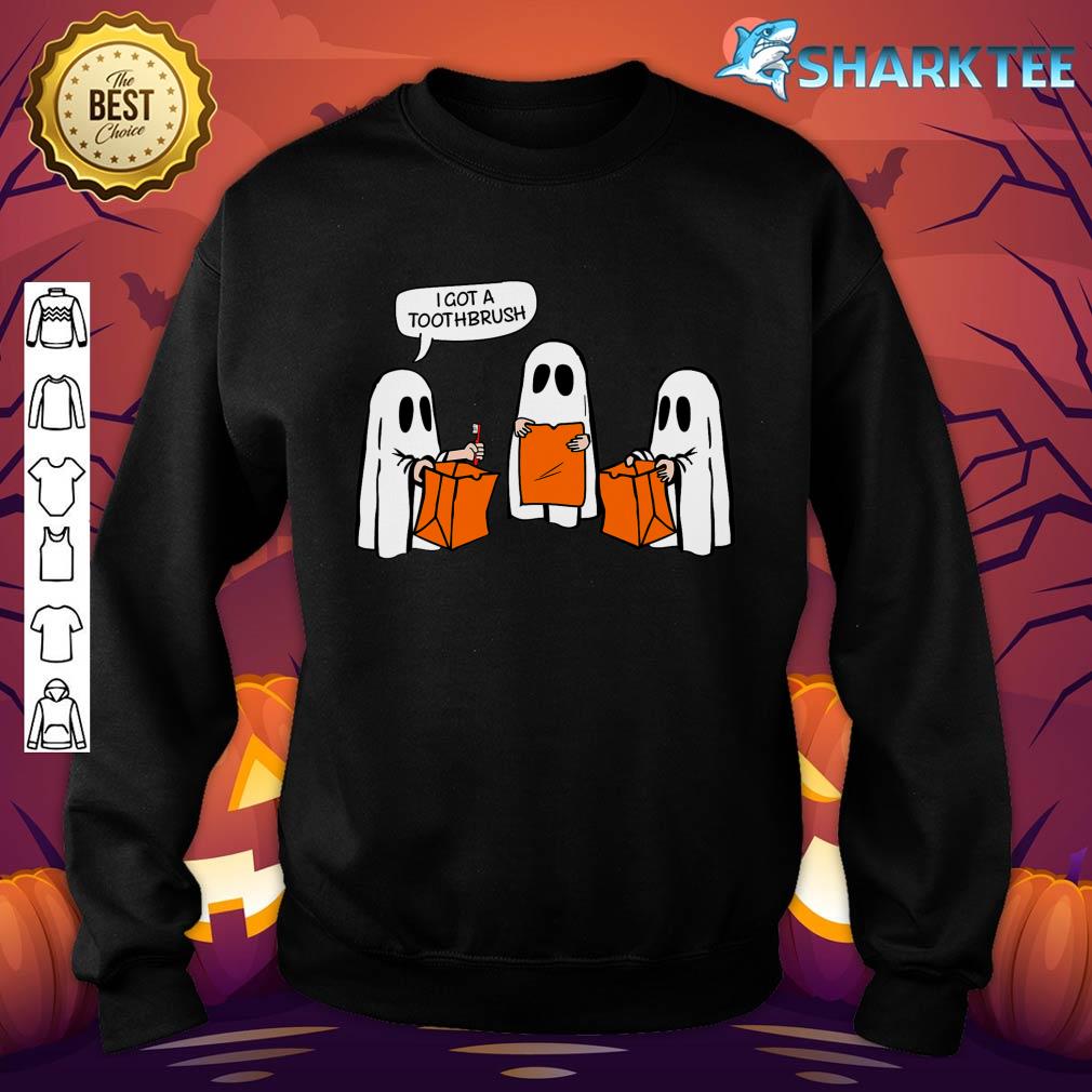 Trick Or Treat Lazy DIY Halloween Funny Ghost Boy Girl Teen sweatshirt