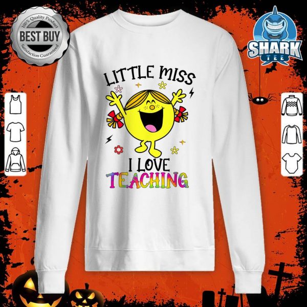 Little Miss I Love Teaching Halloween Toddlers Kids Girls sweatshirt