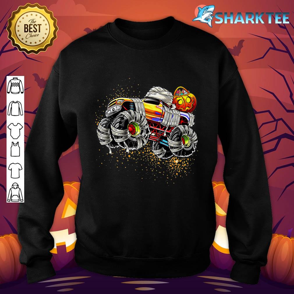 Monster Truck Mummy Halloween Pumpkin Trick Or Treat sweatshirt