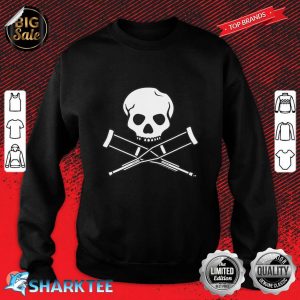 Jackass Skull And Crutches Logo sweatshirt