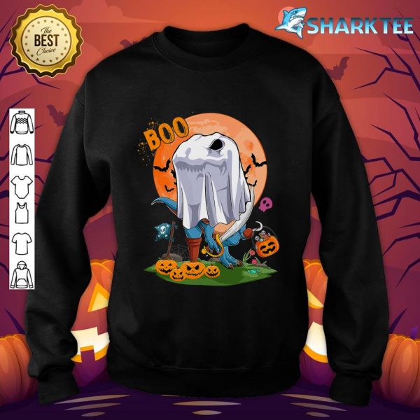 Ghost Dinosaur Pirate Funny Boo Halloween Boys Kid Family sweatshirt