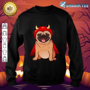 Dracula Vampire Pug Cute Dog Halloween Costume Pug-o-ween sweatshirt