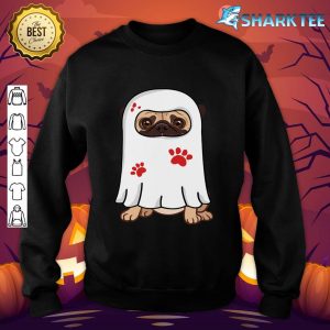 Ghost Boo Pug Cute Dog Halloween Costume Pug-o-ween Funny sweatshirt