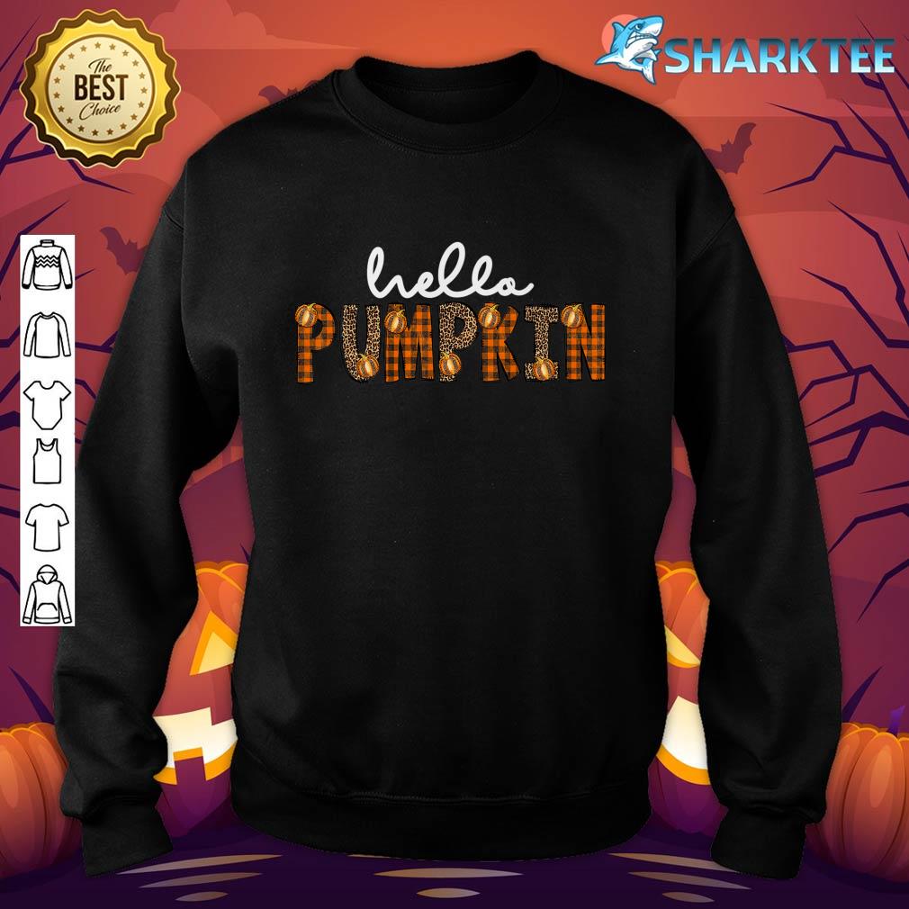 Hello Pumpkin Happy Halloween Thanksgiving Fall Men Women Premium sweatshirt