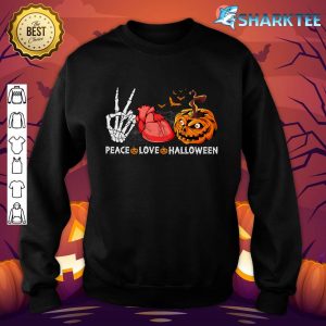 Scary Halloween Costume Peace Love Halloween sweatshirt