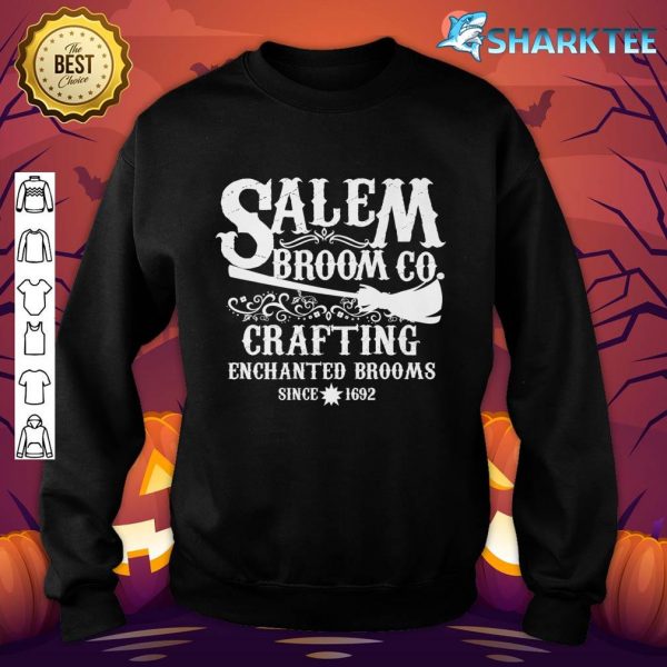 Halloween Witch Womens Salem Broom Company Premium sweatshirt