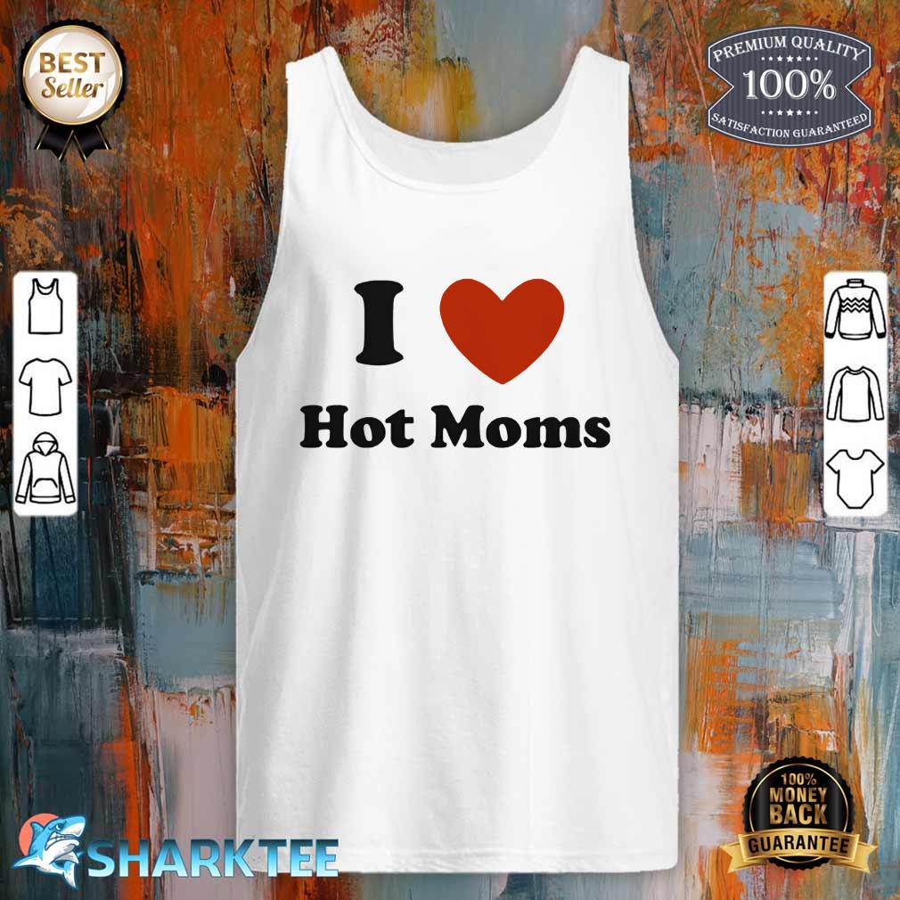 Old Glory Mens I Heart Hot Moms Short Graphic tank top