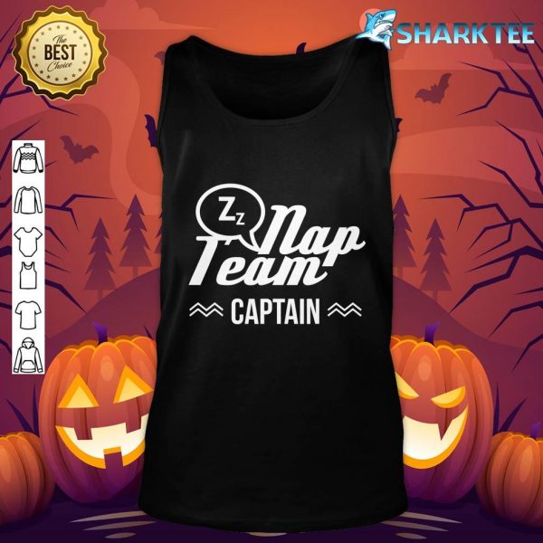 Nap Team Captain Costume Funny Easy Halloween Gift tank-top