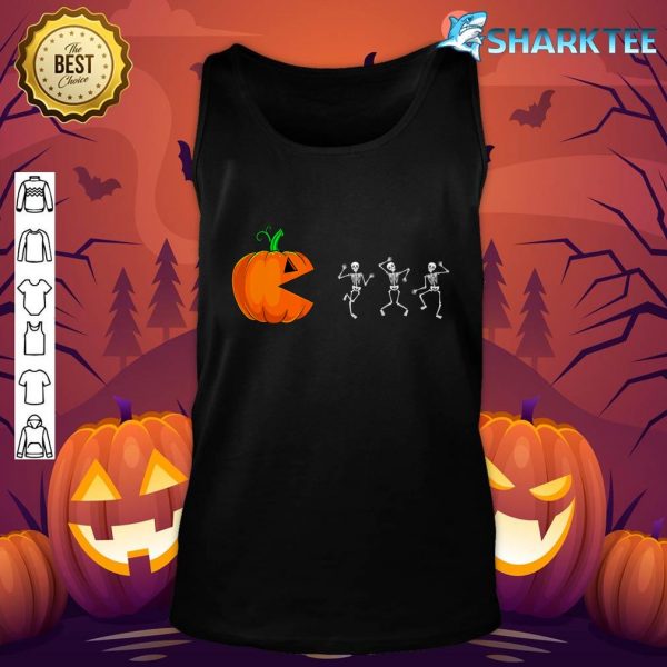 Pumpkin Skeleton Dancing Halloween Costume Kids Boys Girls tank-top