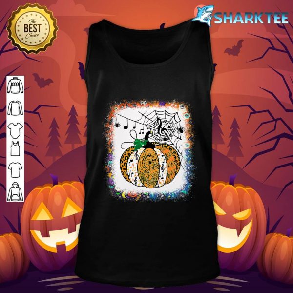 Bleached Music Teacher Pumpkin Halloween Marching Band Life tank-top