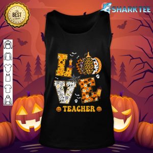 Spooky Pumpkin Love Halloween Teacher Teacher Student Kid tank-top