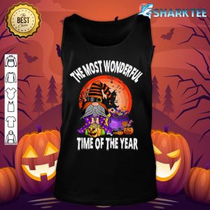 The Most Wonderful Time Of The Year Cute Halloween Gnome tank-top