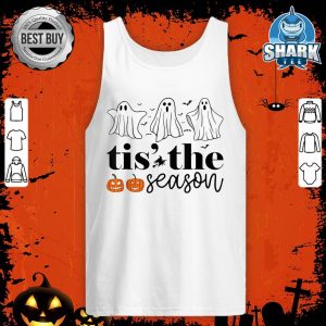 Tis The Season Pumpkin Shirt Funny Ghost Boo Halloween tank-top