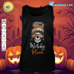Witchy Mama Halloween Skull Witch Mom Women Spooky tank-top