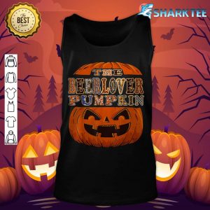 The Beerlover Pumpkin Halloween Costume Beer tank-top