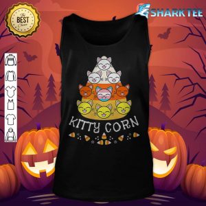 LGBTQ Transgender Halloween Fall Cat Candy Corn Kitty Corn Premium tank-top