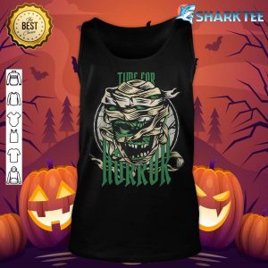 Time For Horror Scary Zombie Mummy Happy Halloween tank-top