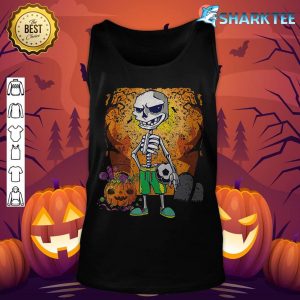 Soccer Skeleton Halloween Men Boys Soccer Player Halloween Premium tank-top