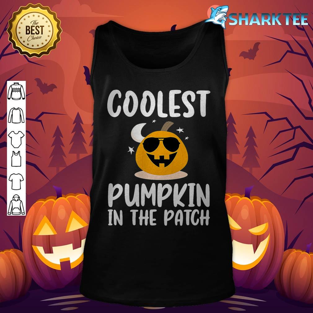 Coolest Pumpkin In The Patch Halloween Boys Girls Kids Premium tank-top