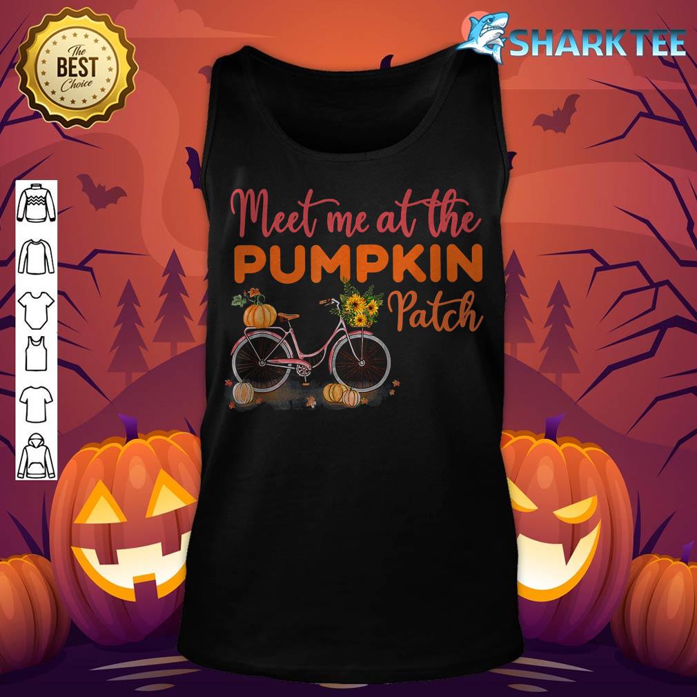 Meet Me At The Pumpkin Patch Halloween Costum Thanksgiving tank-top