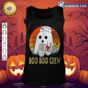 Cute Ghost RN Nurse Halloween Costume, Boo Boo Crew tank-top
