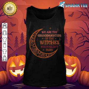 Groovy Witch Halloween We're The Granddaughter of The Witch tank-top