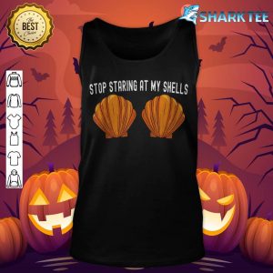 Women Halloween Costumes Stop Staring At My Mermaid Shell tank-top