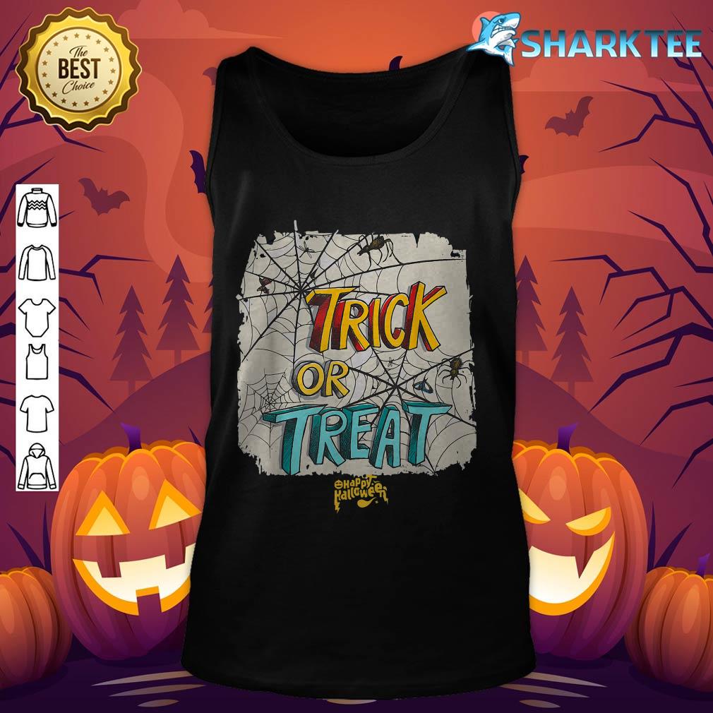 Trick Or Trick Scary Spider Night Halloween tank-top