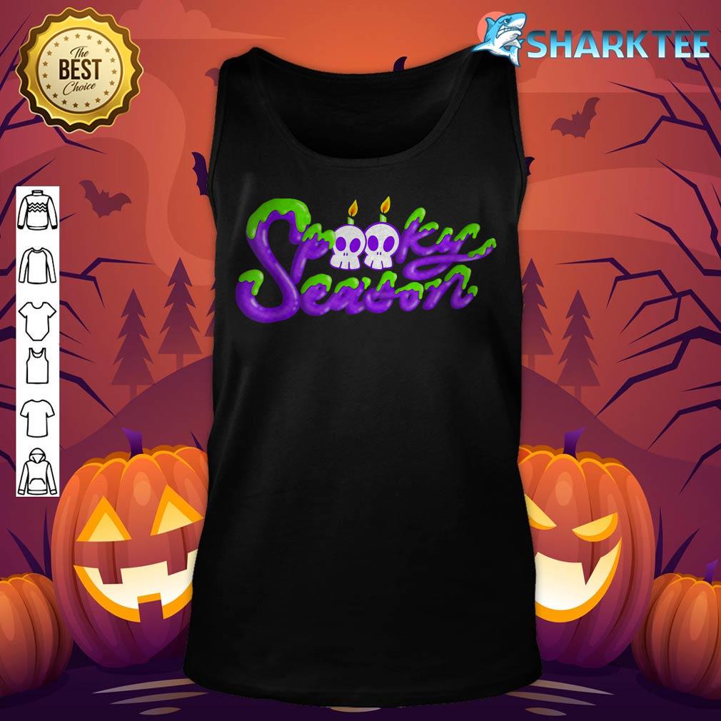 Funny Halloween Costume Spooky Season Death Halloween Skull tank-top