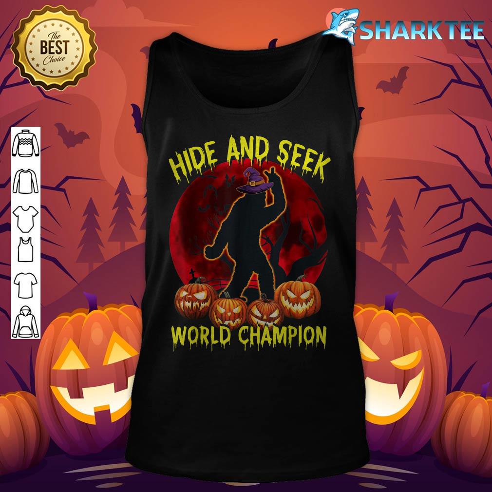 Hide And Seek World Champion Bigfoot Halloween Costume tank-top