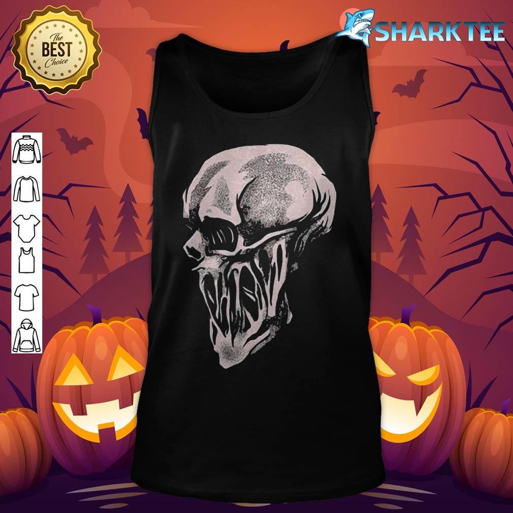 Halloween Scary Boo Bones Skeleton Scream Haloween tank-top