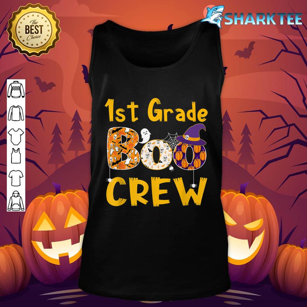 Teacher Halloween Costume Shirts, 1st Grade Boo Crew Teacher tank-top