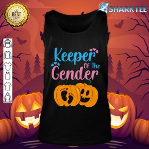 Keeper Of The Gender Reveal Baby Pregnancy Halloween Party tank-top