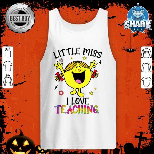 Little Miss I Love Teaching Halloween Toddlers Kids Girls tank-top