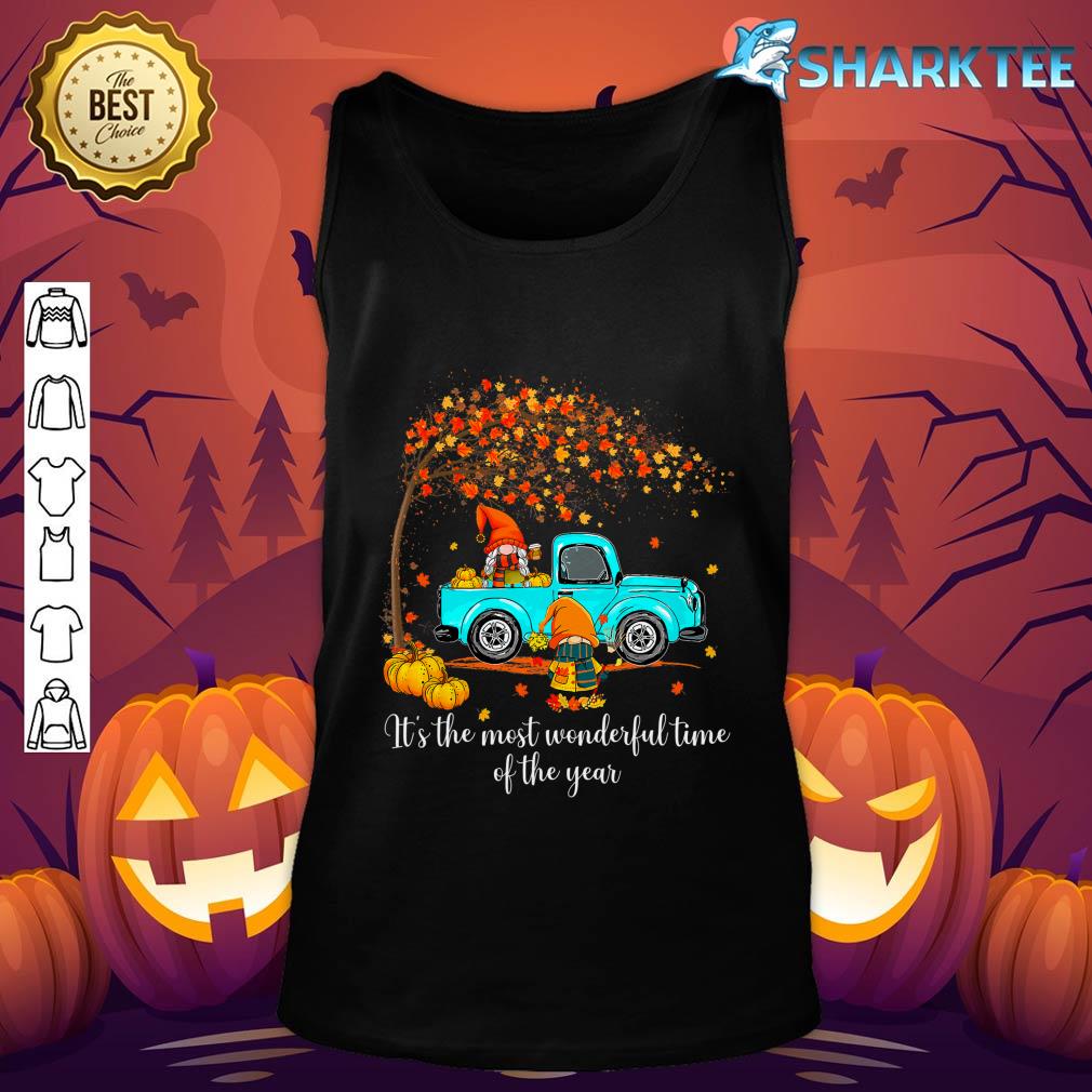It's The Most Wonderful Time Of The Year Gnomes Autumn Fall tank-top