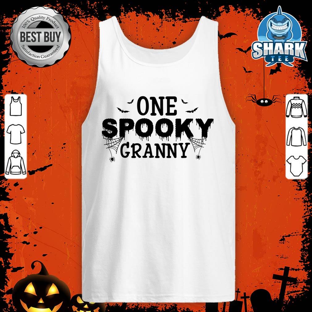 Womens One Spooky Granny Group Matching Family Halloween Costumes Premium tank-top