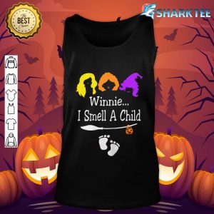 Womens Winnie I smell A Child Halloween Pregnancy Announcement Mom tank-top