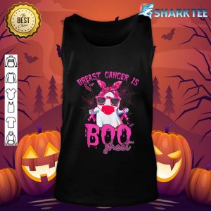 Breast Cancer Is Boo Sheet Ribbon Boo Halloween Men Women tank-top
