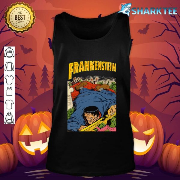 Frankenstein Halloween Horror Comic Vintage Horror Monster tank-top