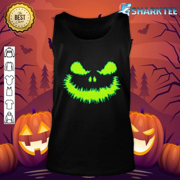 Horror Scary Pumpkin Face Jack O Lantern Halloween Costume tank-top