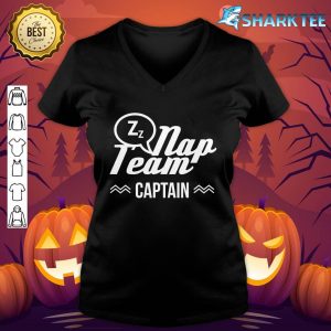 Nap Team Captain Costume Funny Easy Halloween Gift v-neck