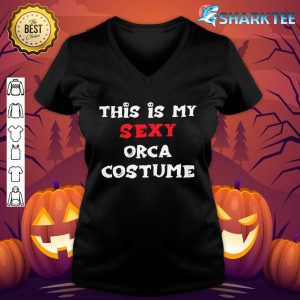 This is my Sexy ORCA Costume Simple Halloween v-neck