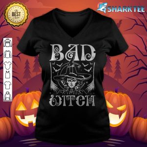 Bad Witch, Halloween v-neck