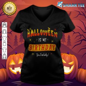 I'm Lucky Halloween Is My Birthday Premium v-neck
