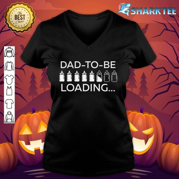 Dad To Be Loading Expecting Father Funny Pregnancy v-neck