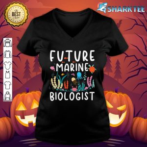 Future Marine Biologist Cute Costume Kid Child Adult v-neck