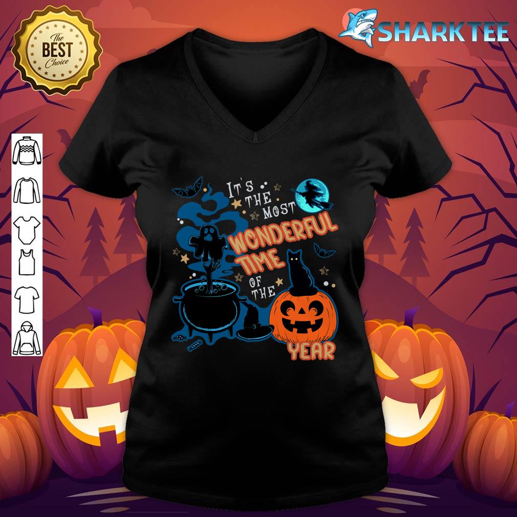 Halloween It's the Most Wonderful Time of the Year Halloween v-neck