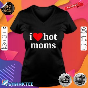 I Heart Hot Moms v-neck