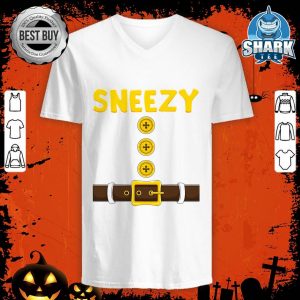 Dwarf Easy Halloween Costume Matching Group Couples Kids v-neck